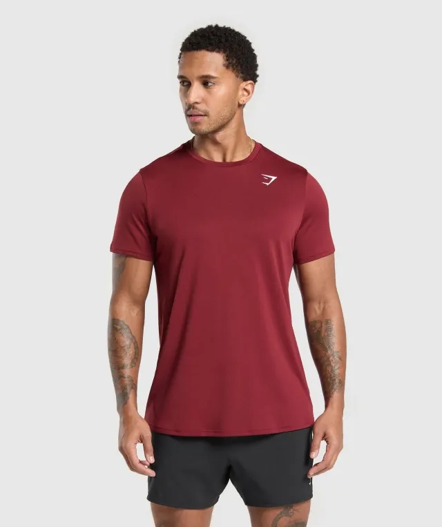 Gymshark Arrival Regular Fit T-Shirt - Sets Red