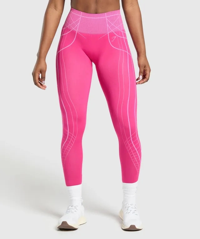 Gymshark Apex Seamless Leggings - Valley Pink/Sour Pink
