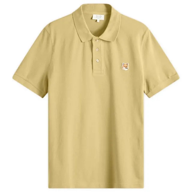 Maison Kitsuné Maison Kitsune Fox Head Patch Regular Polo Canvas