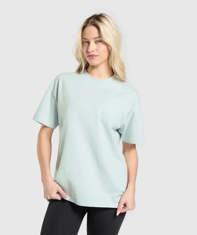 Gymshark Training Oversized T-Shirt - Cool Blue