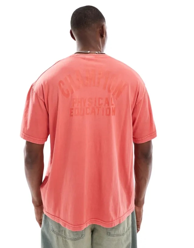 Champion Time Capsule Short Sleeve Tee In Red