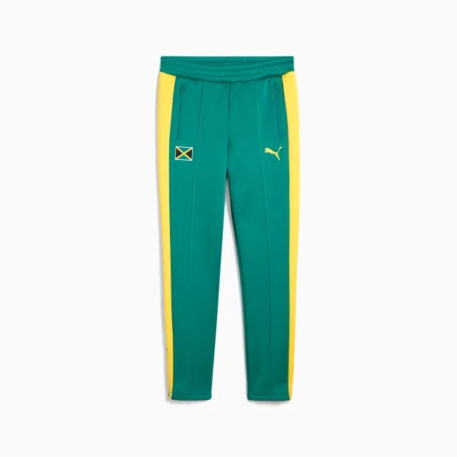 PUMA x Jamaica T7 Always On Slim Track Pants Women, Highlands Green/Jamaica