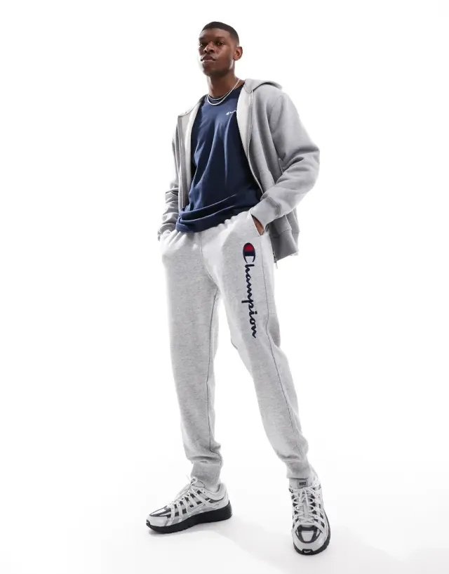 Champion Authentic Rib Cuff Pants In Grey