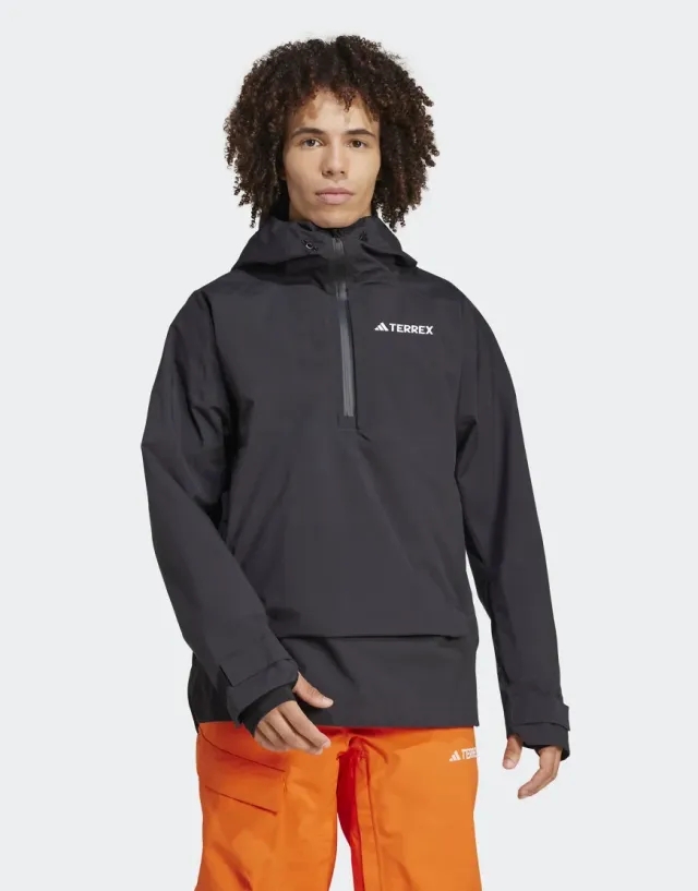Adidas Terrex Xperior 2L Lined Rain. Rdy Anorak In Black / Black