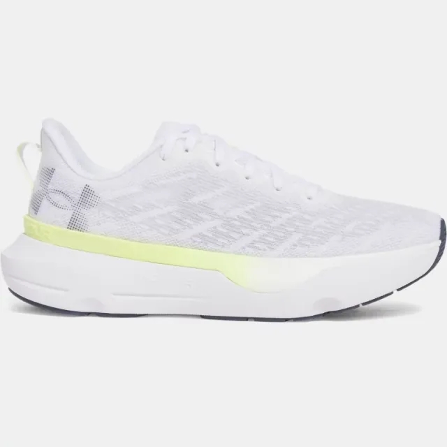 Under Armour  Infinite Pro Breeze Women's Running Shoes White / Sonic Yellow / Downpour Gray 7.5