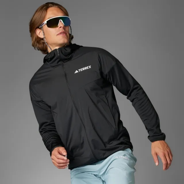 adidas Terrex Xperior Climawarm+ Wind Light Fleece Hooded Jacket