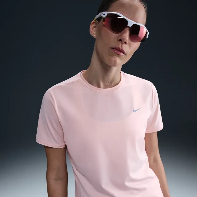 Nike Swift Women's Dri-FIT Short-Sleeve Running Top - Pink - Sustainable Materials