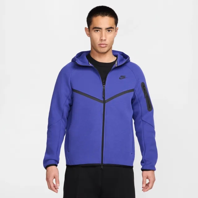 Nike Tech Men's Full-Zip Windrunner Hoodie - Purple - Sustainable Blends Minimum