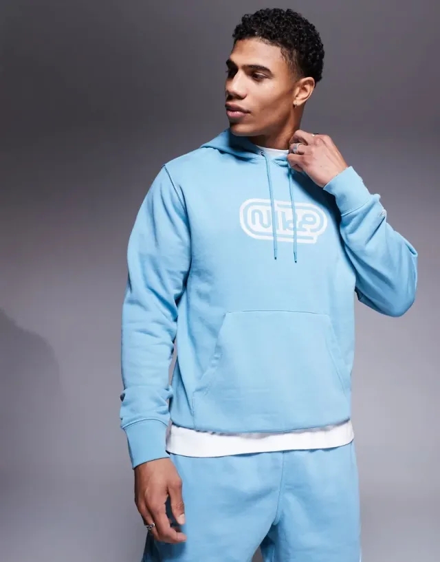 Nike Club Hoodie With Graphic In Blue