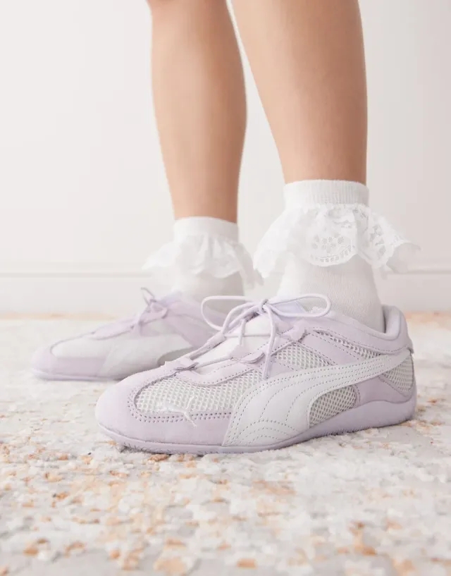 PUMA SpeedCat Go Shoes Women Sandals, Spring Lavender/White, size 3