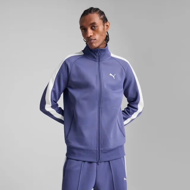 PUMA T7 Always On Track Jacket Men, Blue Crystal, size Large