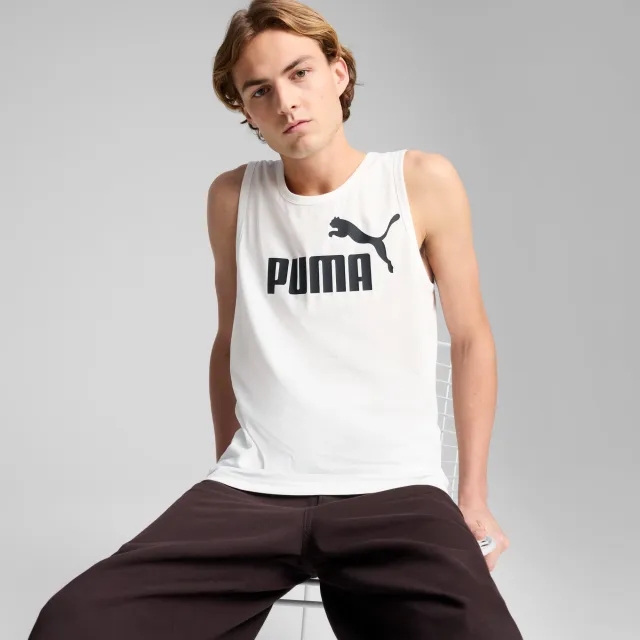 PUMA Essentials No. 1 Logo Tank Men, White, size 3XL
