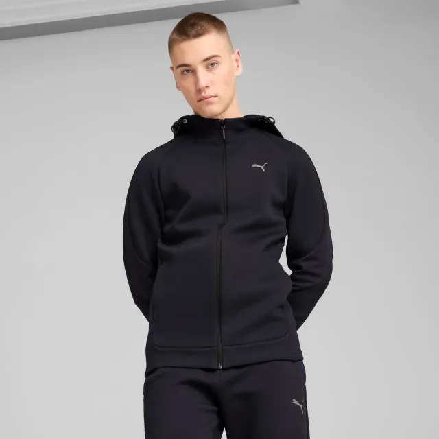 PUMA Evostripe Full-Zip Hoodie Men, Dark Blue, size Large