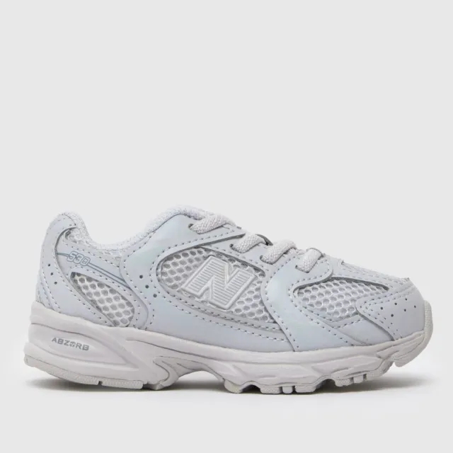 New Balance Infants' 530 BUNGEE in Grey Synthetic