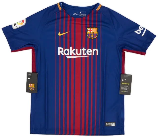 2017-18 Barcelona Home Shirt (L.Boys)