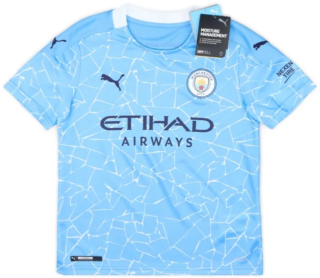 2021-22 Manchester City Home Shirt (M.Kids)