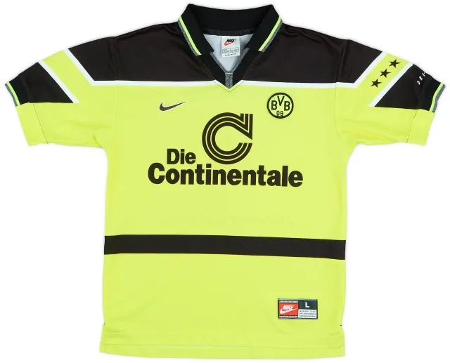 1997-98 Borussia Dortmund Home Shirt - 10/10 - (L.Boys)