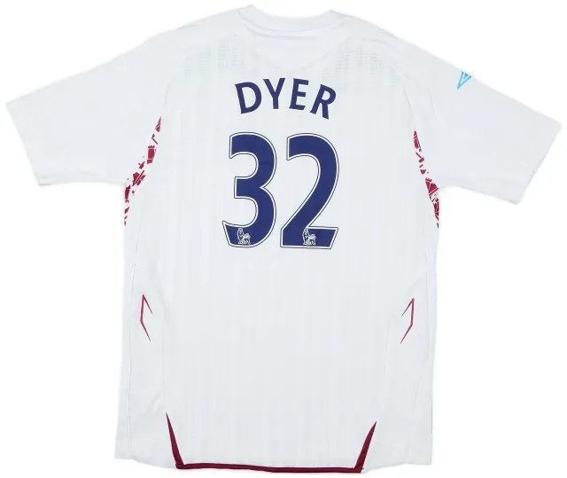 2007-08 West Ham Away Shirt Dyer #32 - 6/10 - (L.Boys)