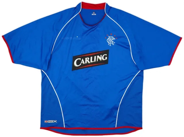 2005-06 Rangers Home Shirt Champions #05 - 4/10 - (XL)