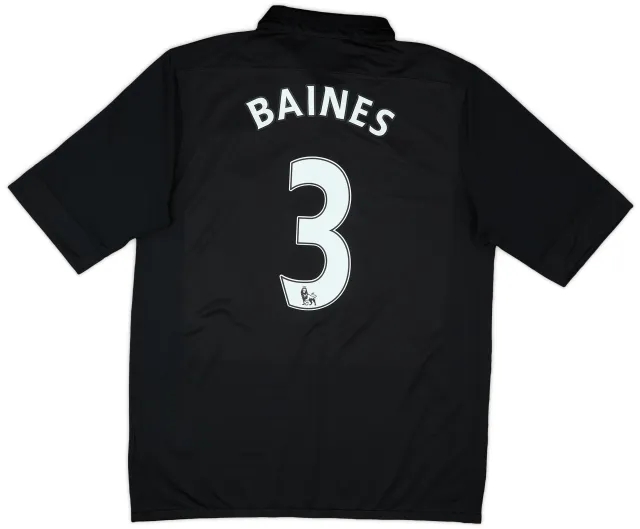 2012-13 Everton Away Shirt Baines #3 - 9/10 - (L)