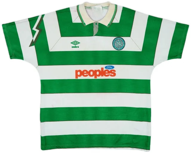1991-92 Celtic Home Shirt - 4/10 - (XL)