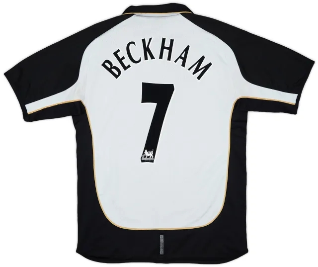 2001-02 Manchester United Centenary Away/Third Shirt Beckham #7 - 9/10 - (L)