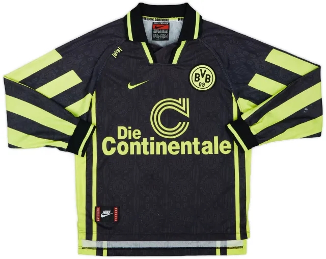 1996-97 Borussia Dortmund Away L/S Shirt - 8/10 - (S)