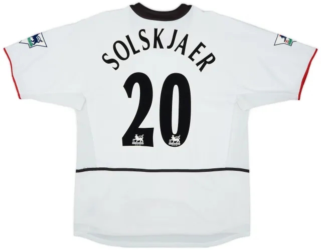 2002-03 Manchester United Away Shirt Solskjaer #20 - 8/10 - (XL)