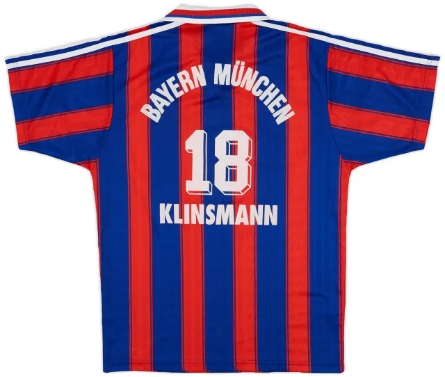 1995-97 Bayern Munich Home Shirt Klinsmann #18 - 7/10 - (S)