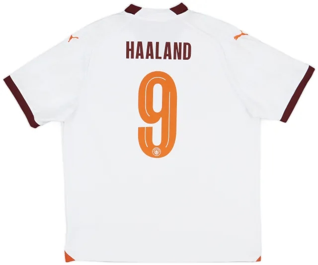 2023-24 Manchester City Away Shirt Haaland #9 - 10/10 - (XL)