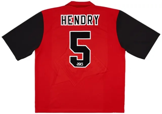 1995-96 Blackburn Away Shirt Hendry #5 - 10/10 - (XXL)