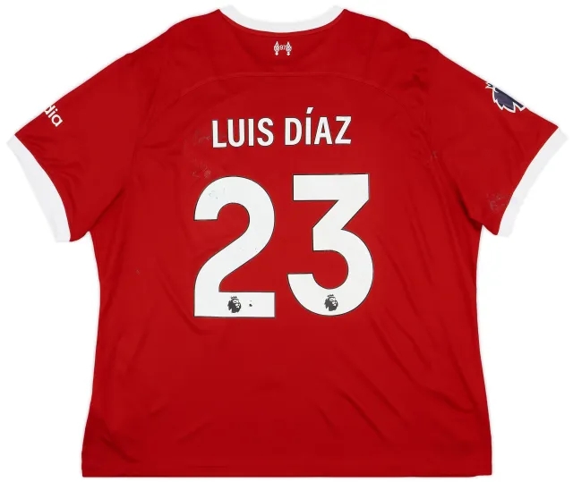 2023-24 Liverpool Home Shirt Luis Diaz #23 - 5/10 - (3XL)
