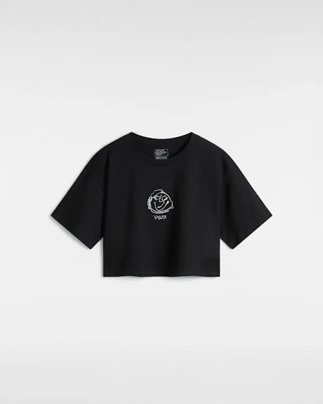Vans - Grinning Face T-Shirt, Woman, Black