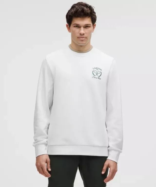 lululemon – Men's French Terry Classic-Fit Crew Sweatshirtneck – Color White – Size L