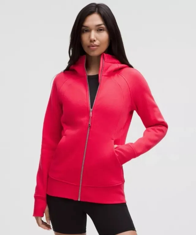 lululemon – Women's Scuba Full-Zip Hoodie – Color Red – Size 0