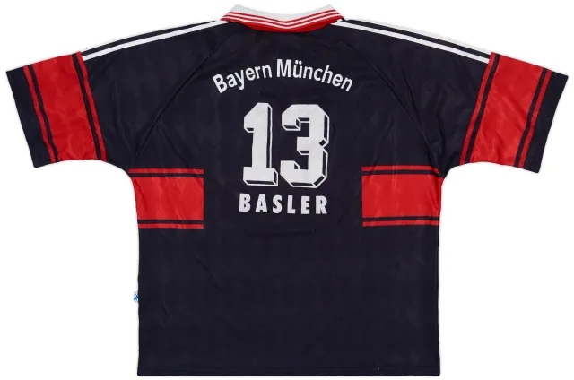 1997-99 Bayern Munich Home Shirt Basler #13 - 7/10 - (XXL)