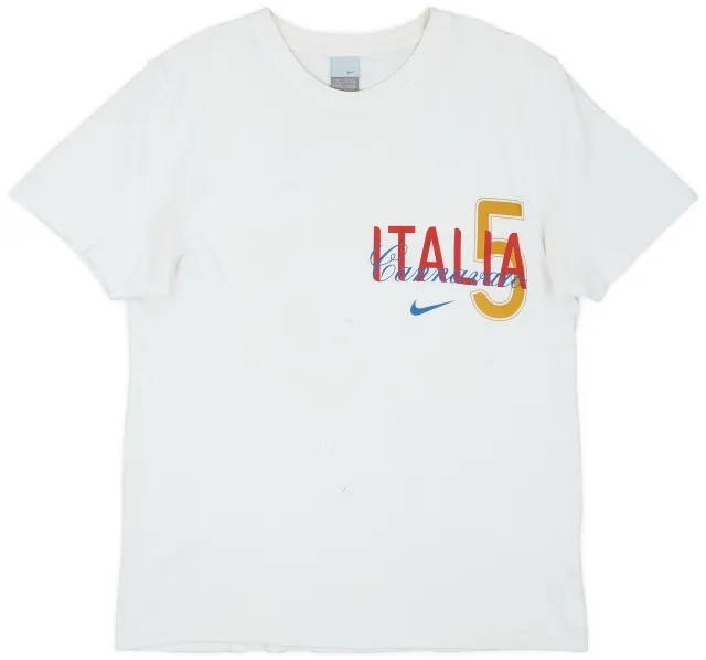 2006-07 Italy Nike Graphic Tee Cannavaro #5 - 5/10 - (L)