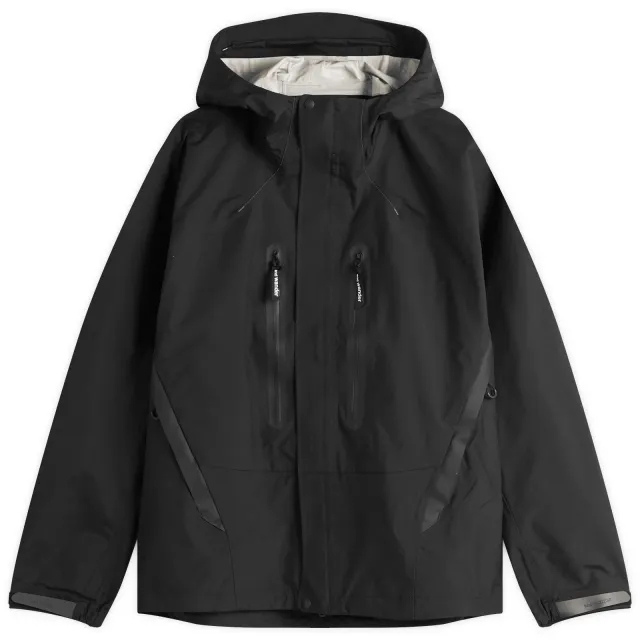 And Wander Men's 2.5L Hiker Rain Jacket Black