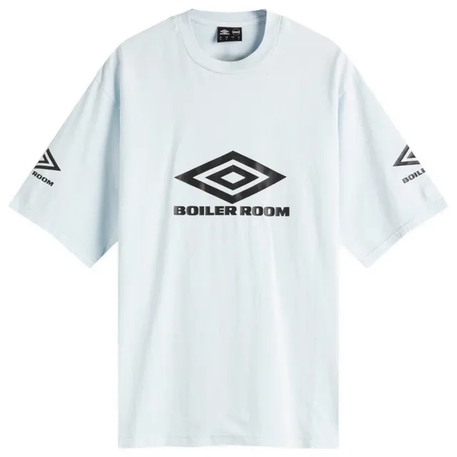 Boiler Room Men's x Umbro Washed T-Shirt White