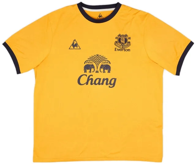 2011-12 Everton Away Shirt Baines #3 - 9/10 - (XL)