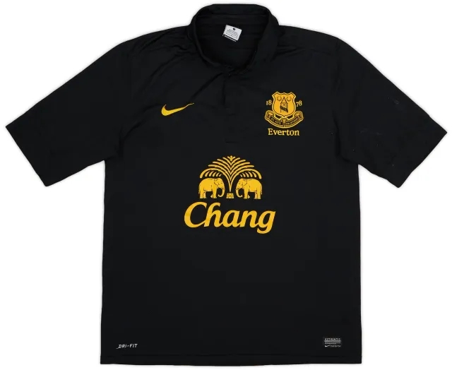 2012-13 Everton Away Shirt Baines #3 - 7/10 - (L)