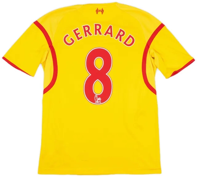 2014-15 Liverpool Away Shirt Gerrard #8 - 6/10 - (S)