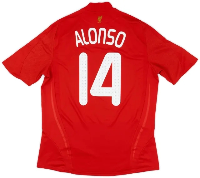 2008-10 Liverpool Home Shirt Alonso #14 - 5/10 - (L)