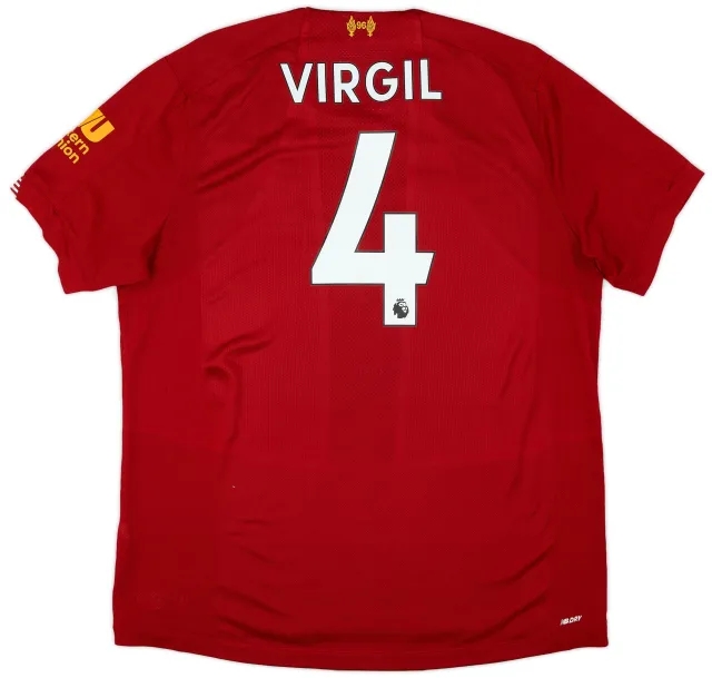 2019-20 Liverpool Home Shirt Virgil #4 - 6/10 - (XL)