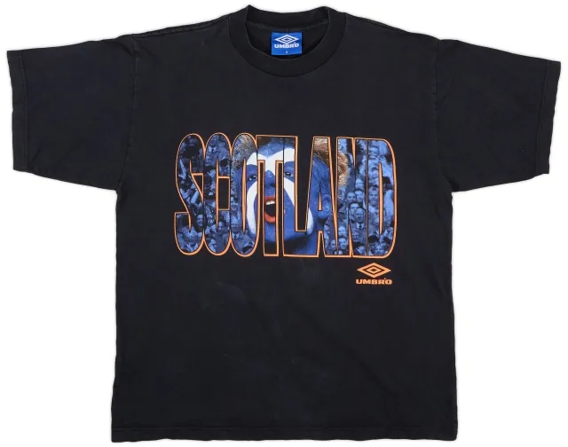 1998-00 Scotland Umbro Graphic Tee - 8/10 - (M)