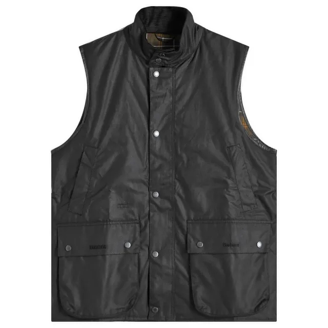 Barbour Men's x Baracuta Wax Gilet Black