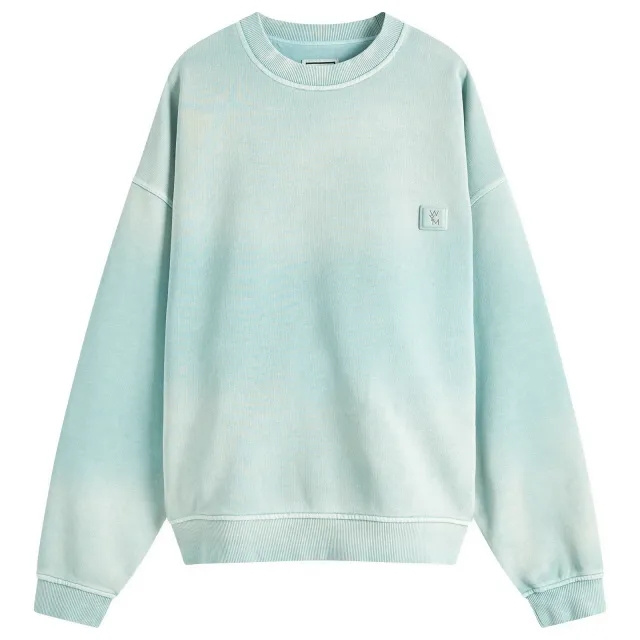 Wooyoungmi Men's Washed Back Logo Sweatshirt Mint