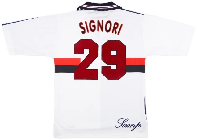1997-98 Sampdoria Fourth Shirt Signori #29 - 8/10 - (L)
