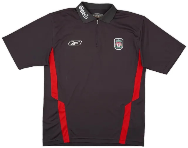 2004-05 Liverpool Reebok 1/4 Zip Training Shirt - 8/10 - (L)