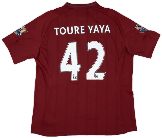 2012-13 Manchester City Away Shirt Toure Yaya #42 (XL)